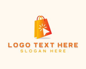 Shopping - Online Shopping Bag logo design