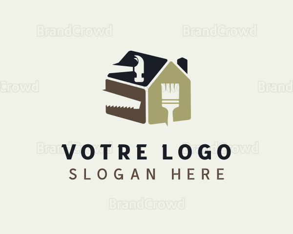 Handyman Tools House Logo