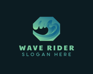 Surfer - Surfing Ocean Wave logo design