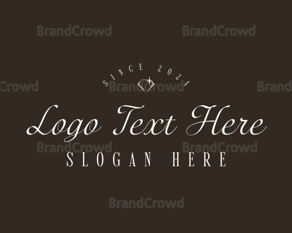 Elegant Gemstone Jewelry Logo