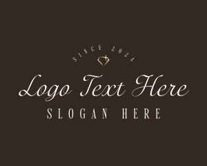 Luxury - Elegant Gemstone Jewelry logo design