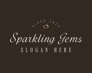 Elegant Gemstone Jewelry logo design