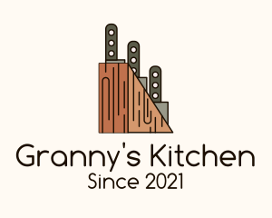 Kitchen Knife Holder logo design