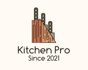 Kitchen Knife Holder logo design