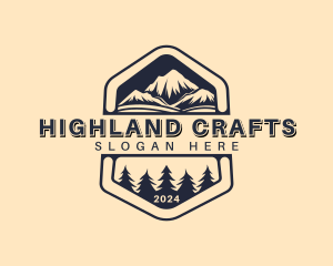 Highland Camping Outdoor logo design