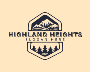 Highland Camping Outdoor logo design