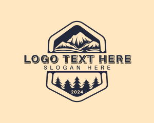 Wilderness - Highland Camping Outdoor logo design