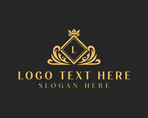 High End - Regal Crown Monarchy logo design