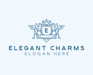 Elegant Hawk Crest logo design