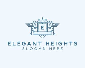 Elegant Hawk Crest logo design