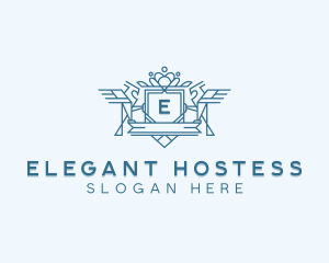 Elegant Hawk Crest logo design