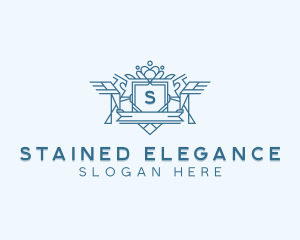 Elegant Hawk Crest logo design