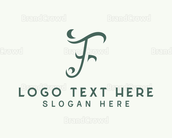 Professional Business Letter F Logo