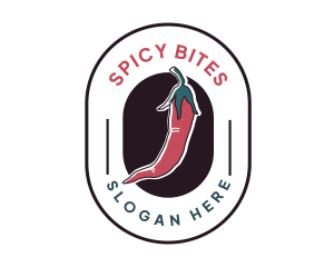 Chili - Retro Chili Badge logo design