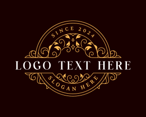 Stylish - Elegant Vine Floral logo design