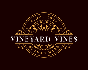 Elegant Vine Floral logo design