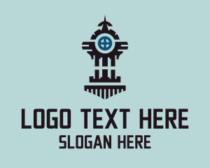 Contractor - Intricate Ancient Tower logo design