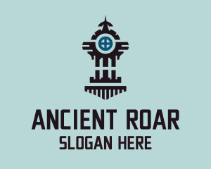 Intricate Ancient Tower  logo design