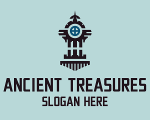 Intricate Ancient Tower  logo design