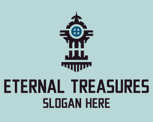 Ancient - Intricate Ancient Tower logo design