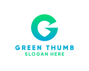 Green Gradient G logo design