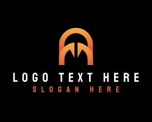 Technology - Tech App Media Letter A logo design