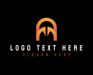 Telecom - Business Consulting Letter A logo design