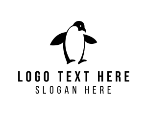Snow - Penguin Bird Zoo logo design