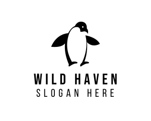 Penguin Bird Zoo logo design