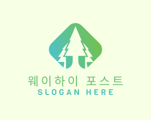 Forest Pine Tree logo design