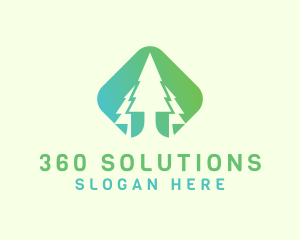 Forest Pine Tree logo design