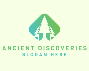 Forest Pine Tree logo design