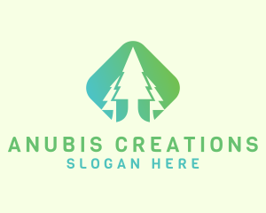 Forest Pine Tree logo design