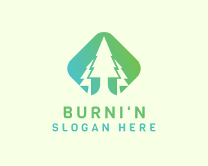 Forest Pine Tree logo design