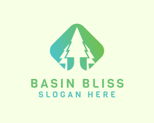 Forest Pine Tree logo design