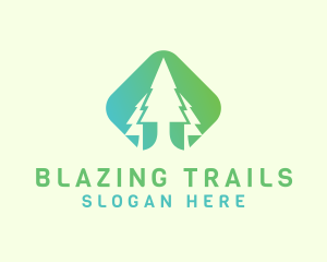 Forest Pine Tree logo design