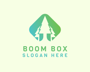 Forest Pine Tree logo design