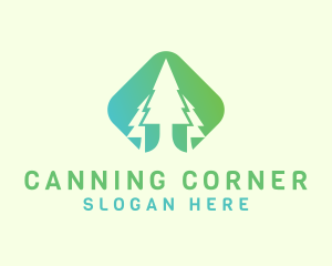 Forest Pine Tree logo design