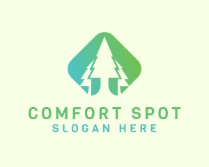 Forest Pine Tree logo design