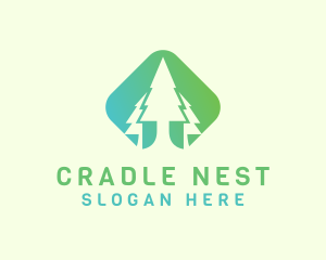 Forest Pine Tree logo design