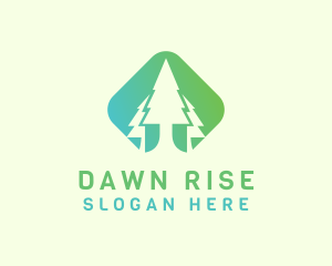 Forest Pine Tree logo design