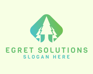 Forest Pine Tree logo design