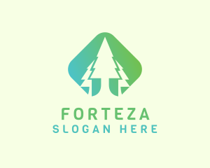 Forest Pine Tree logo design