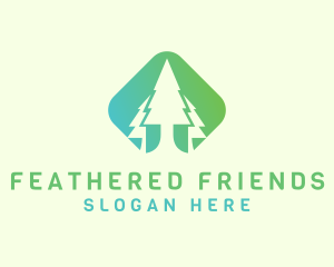 Forest Pine Tree logo design