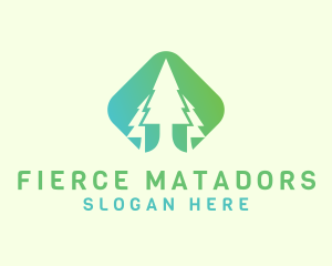 Forest Pine Tree logo design