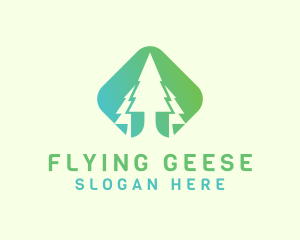 Forest Pine Tree logo design