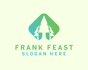 Forest Pine Tree logo design