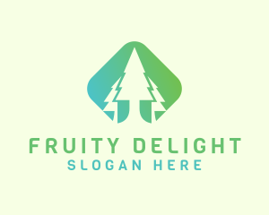 Forest Pine Tree logo design