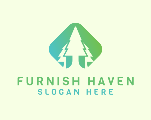 Forest Pine Tree logo design