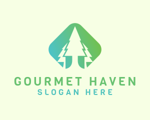 Forest Pine Tree logo design